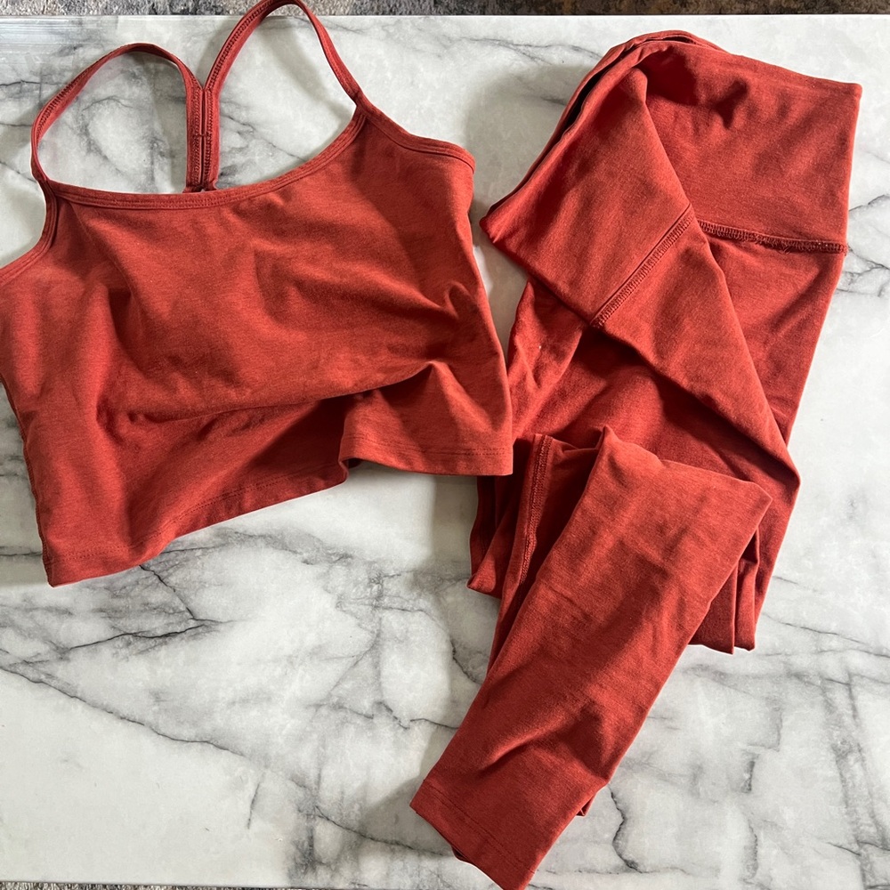 Beyond Yoga Crop Top and Leggings Set